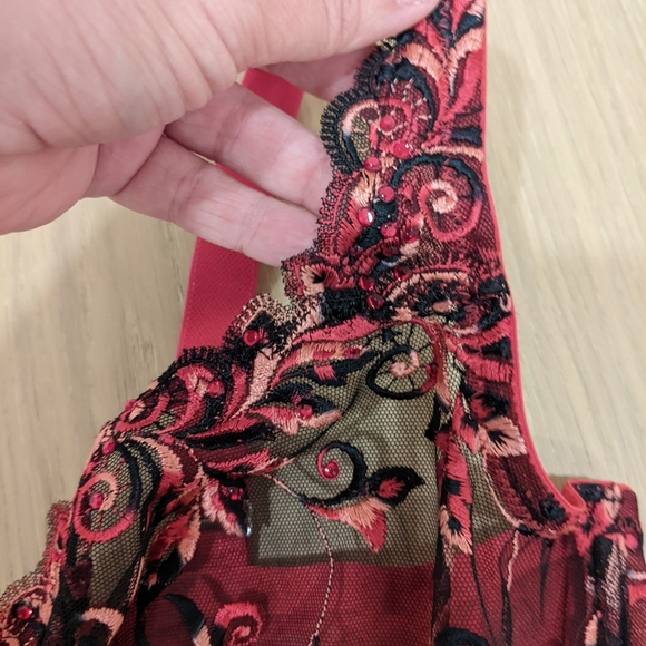 Soma black and red lace bra - Picture 8 of 10
